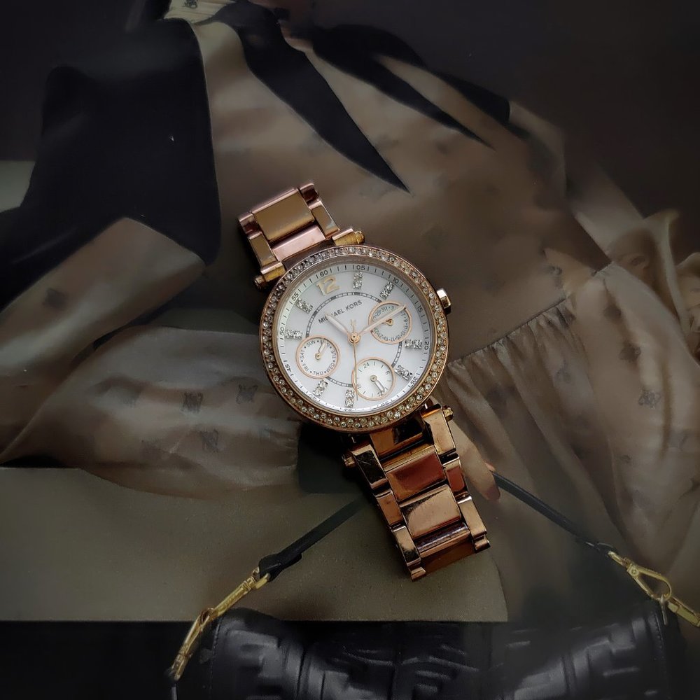 Michael Kors Mk-5616 Parker Multi-Function Rose G… - image 2